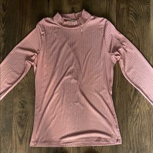 Blush Pink Women's Long Sleeve Blouse